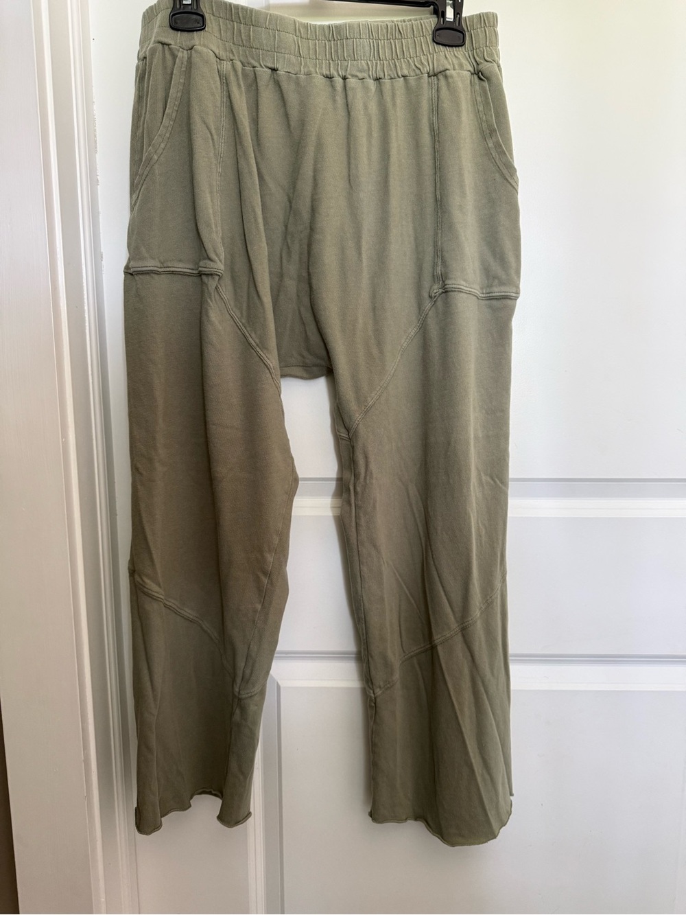 Urban Outfitters Olive Cropped Relaxed Pants